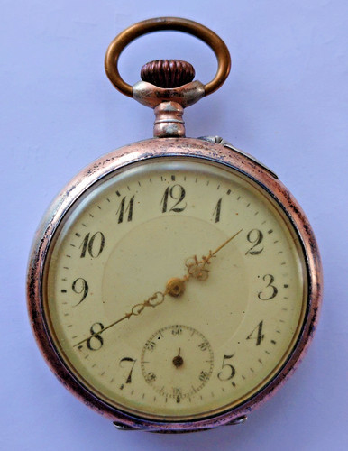 Antike taschenuhr 800 silber - antike,
