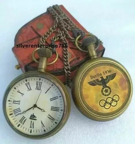 Vintage messing taschenuhr - vintage,