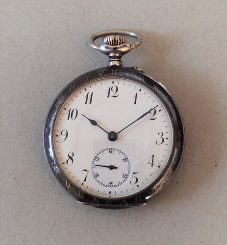 Niello taschenuhr huguenin - taschenuhr,