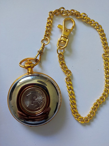 Die goldene euro taschenuhr - euro,