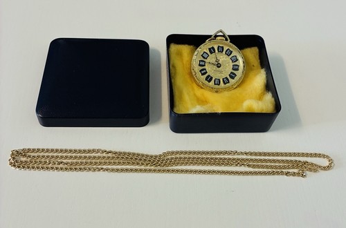 Goldfarbene vintage taschenuhr - vintage,