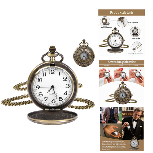 Antik bronze taschenuhr - antik,