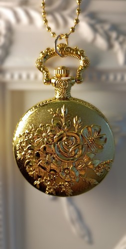Retro taschenuhr golden - retro,
